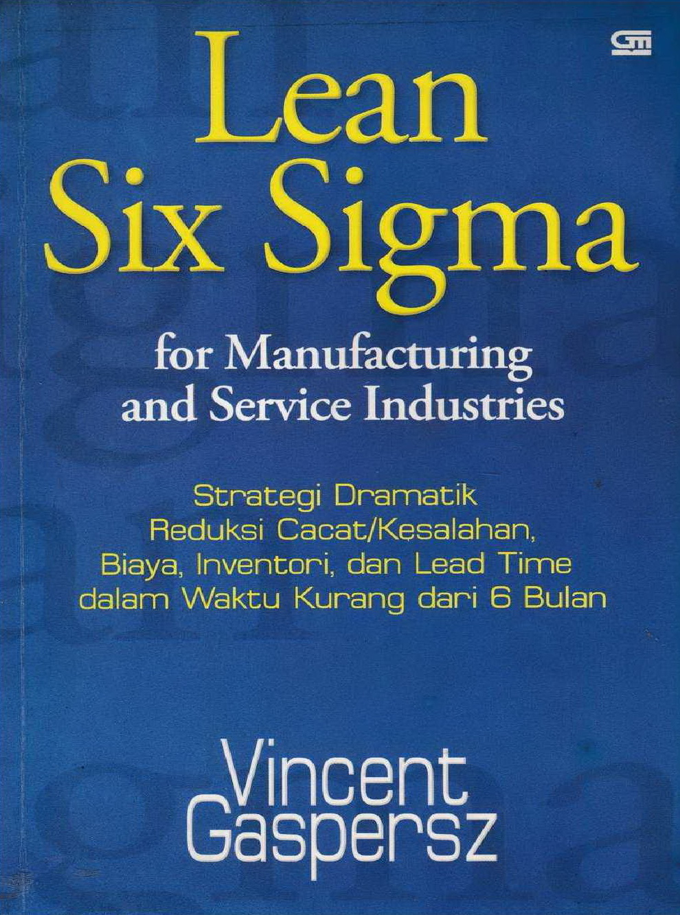 2007 Lean Six Sigma for Manufacturing and Service Industries VG